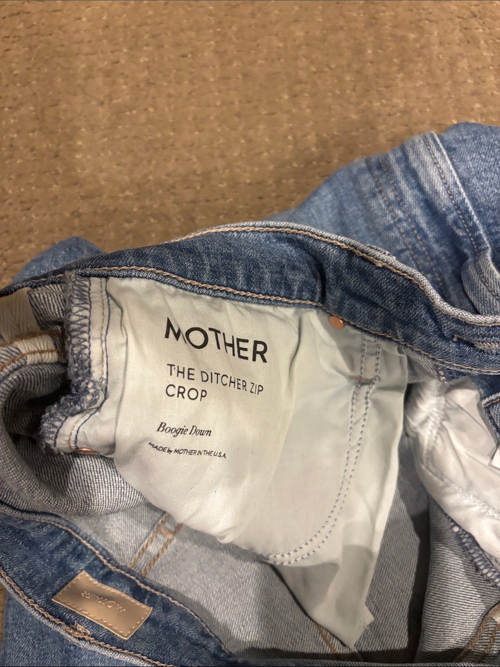 MOTHER Women's Blue Relaxed Jeans - Picture 2 of 3